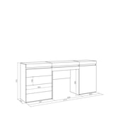 thumbnail of Cassettiera, Tavolo da toeletta, Tavolo da Trucco, stoccaggio, 177x35x75cm, Con cassetto, Cassettiera, Stile moderno, Rovere _ 452_13