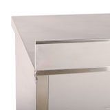 thumbnail of Romux® Mesa de Acero Inoxidable Hostelería Mural con Puertas Correderas 1200x700x850 mm Desmontable | Mesa de Trabajo de Acero Inox Bar Restaurante