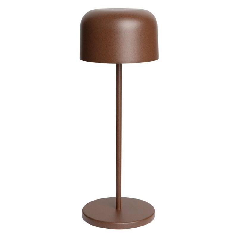 Olympia Siena Tischlampe Runde Kuppel Kastanie 300mm