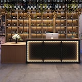 thumbnail of 【BMBW180】Theke, Bartheke, Tisch, Empfangstresen, Rezeption, Empfangstheke, Industrial-Bar, Kassenstation Braun 180x60x100cm