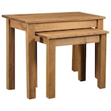 thumbnail of Tables gigognes 2 pcs Bois de pin massif Assortiment Panama Modèle Luna Advance