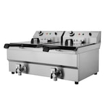 thumbnail of Friteuse électrique professionnelle en inox 2×10 L