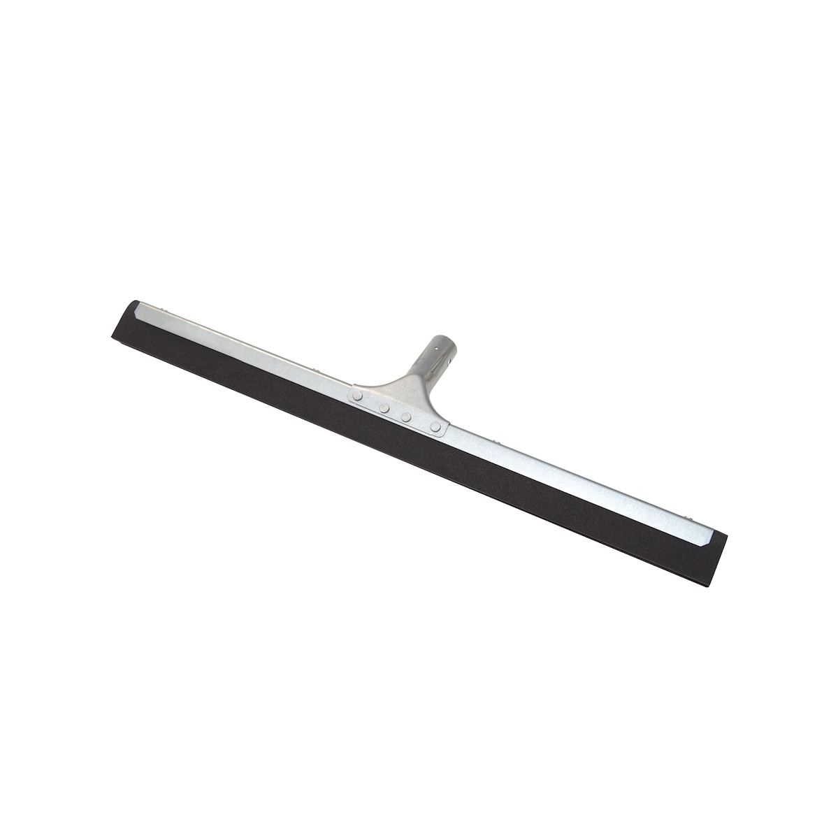 METRO Professional Escobilla de goma para suelos, reforzado, metal / goma, 55 cm, plateado / negro