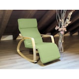 thumbnail of Relax Fauteuil Schommelstoel met Voetsteun Mod. ZEN GROENTE van Yelloo