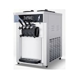 thumbnail of Leevot machine à glace italienne soft professionnelle BQL-928T - 1650W - 18-28L/h - 3 becs - modèle de comptoir - inox