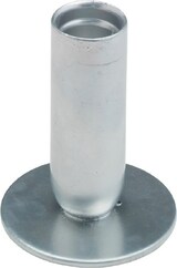 thumbnail of Kerzenhalter Eisen silber H 8 cm
