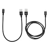 thumbnail of Verbatim Mikro-USB Sync- und Ladekabel 100 cm und 30 cm schwarz(2er Pack)