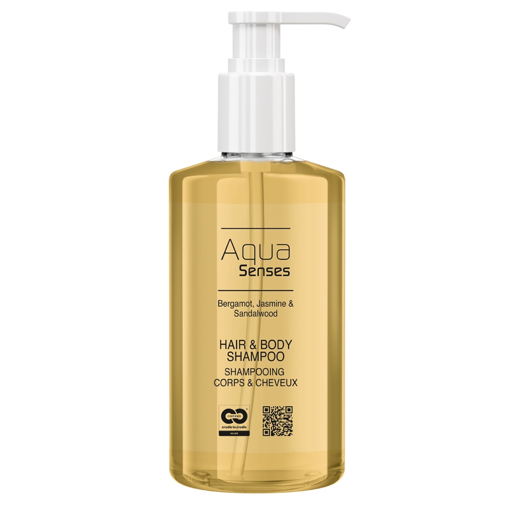 Aqua Senses 300ml Haar- & Körpershampoo im Flacon Cannes mit Pumpe (12 X 300ml)