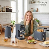 thumbnail of Nordic Set Espressomaschine 20 Bar, Toaster für 2 Scheiben, Wasserkocher 1,7 L, Briebe, SKT1209GRY, Grau