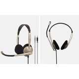 thumbnail of Cuffie Cablata con Microfono a Cancellazione del Rumore, per Ufficio Video Call CS100, Beige