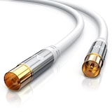 thumbnail of Primewire HDTV Antennenkabel mit 4-fach Schirmung IEC-Stecker zu RF-Buchse / 75 Ohm / 135dB - 3 m