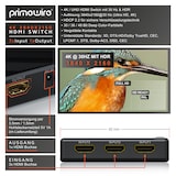 thumbnail of Primewire 3-Port UHD HDMI Umschalter inkl. Fernbedienung 3x HDMI Eingänge / 3D / CEC / ARC
