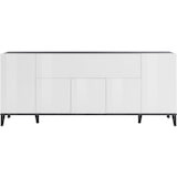 thumbnail of Madia 6 ante per Soggiorno Moderna 200x40x82cm Bianco Lucido-Ardesia - ARTEMIS