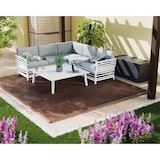 thumbnail of Lot de 10 Dalles de sol Clipsables Marron Taupe 116x76x3cm Polypropylène Revêtement de Sol Modulable 7.69m2 INTEC