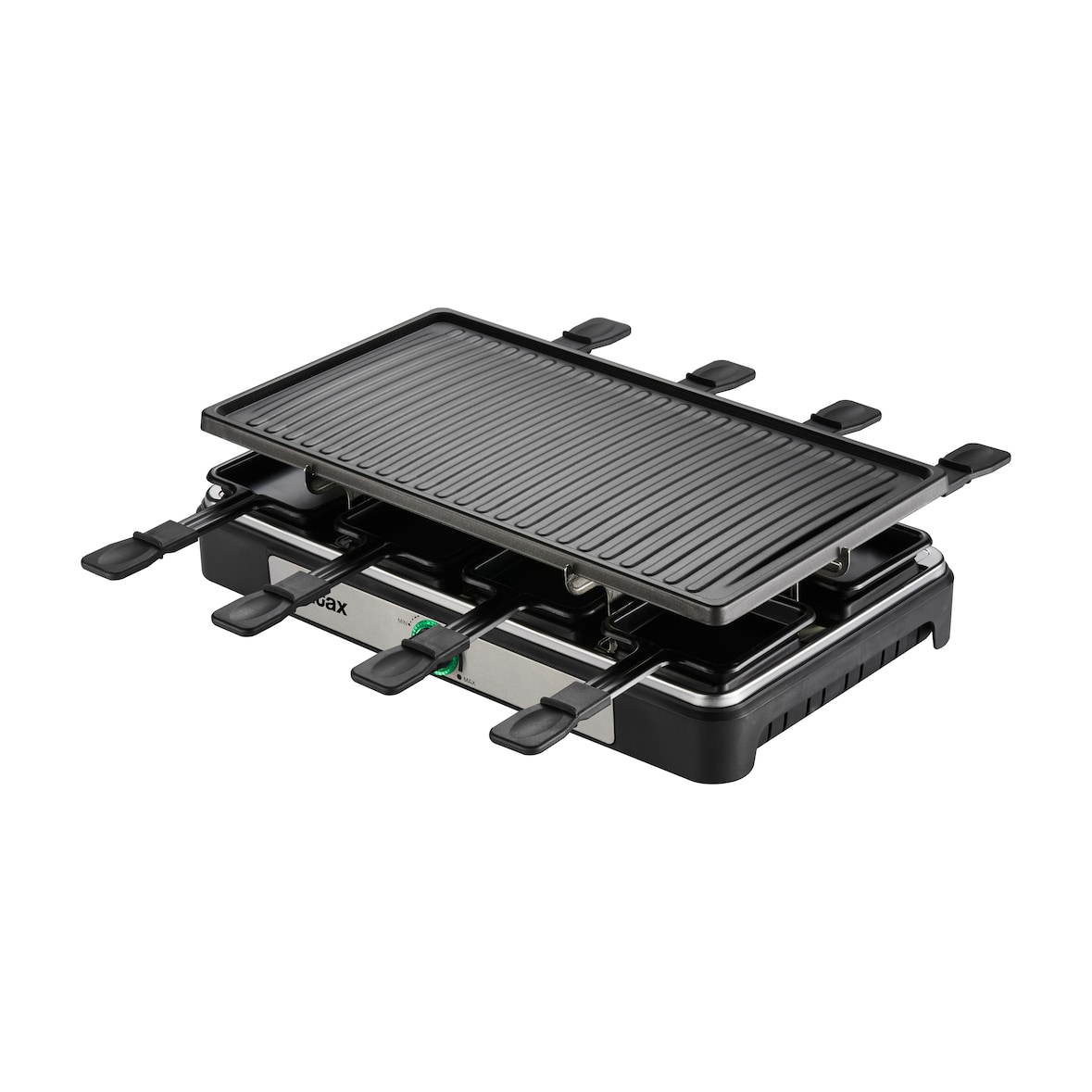 BELTAX Grelhador Raclette BRG-2219, Potência: 1400W, 42 x 23 cm, Temperatura ajustável, Luz piloto