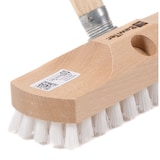 thumbnail of Schrubber 22cm Breit Schrubberbürste Borsten ppn-weiß Scheuerbürste mit Stiel Holzstiel Haushaltsschrubber Holz