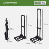 thumbnail of Mini Sackkarre klappbar Koffer - Trolley 25 kg Gepäckkarre Griff höhenverstellbar Transportkarre Getränkekisten