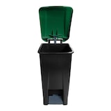 thumbnail of METRO Professional Afvalbak, 120 L, met voetpedaal, groen/zwart
