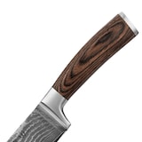 thumbnail of Wakoli EDIB Damast Santoku Messer I 17cm Klinge aus 67 Lagen Damaststahl I Pakkaholzgriff
