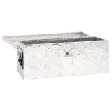 thumbnail of DELUKE® Aluminiumbox mit Deckel - Abschließbar Alubox Deichselbox Alu Anhängerbox Werkzeugkiste Metall Transportbox Metallkiste, 60x23,5x23cm Silber
