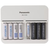 thumbnail of 8fach Panasonic Schnell-Ladegerät und 8 Stück eneloop Standard Mignon AA BK-3MCC