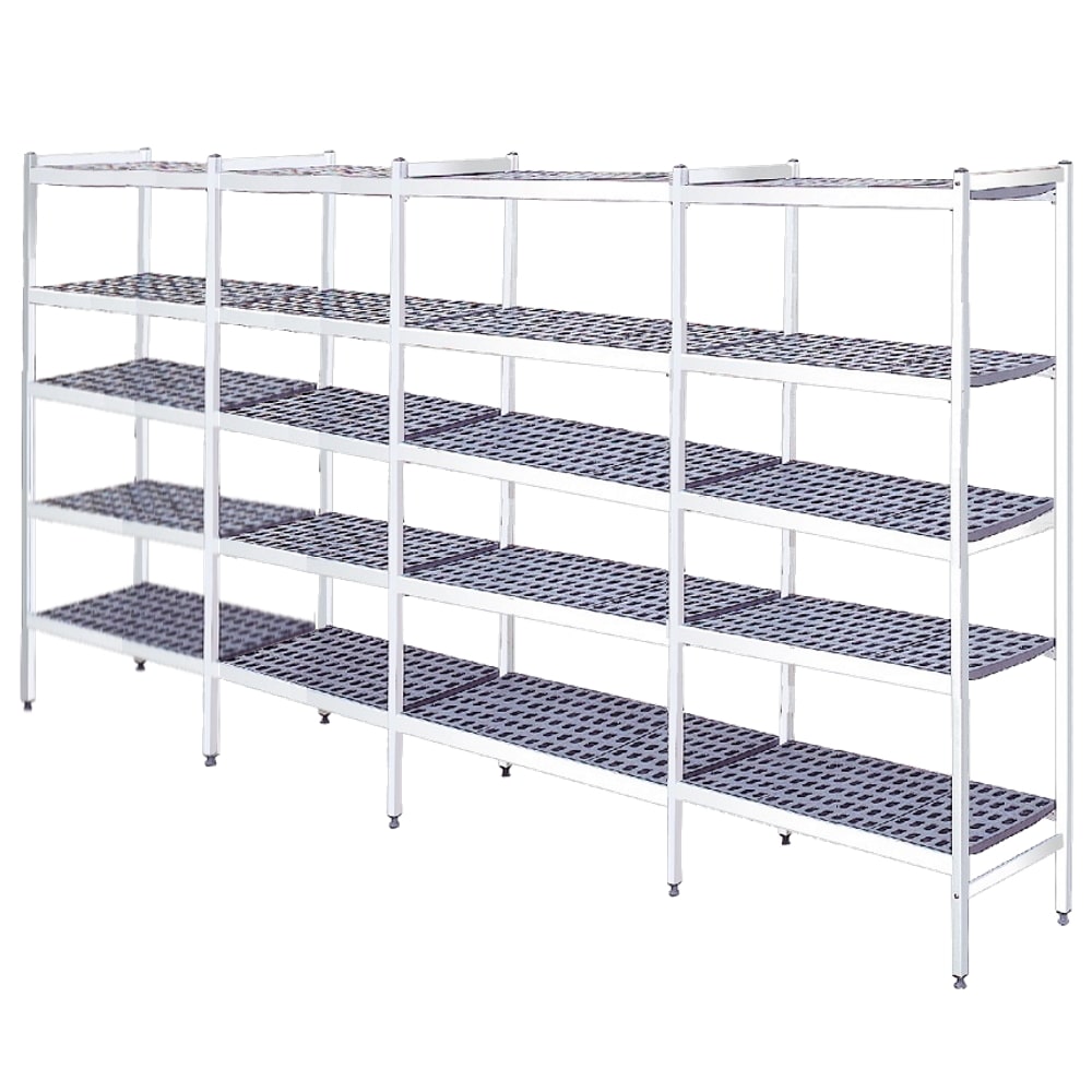 EURAST - Scaffalatura metallica in alluminio dural di 5 livelli - 5408x470x1700 mm - 54084500