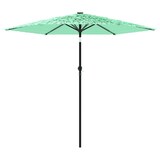 thumbnail of Helloshop26 - Sombrilla de jardín 223 x 223 x 213 cm protección solar y contra la lluvia diseño moderno poliéster verde 02_0056394