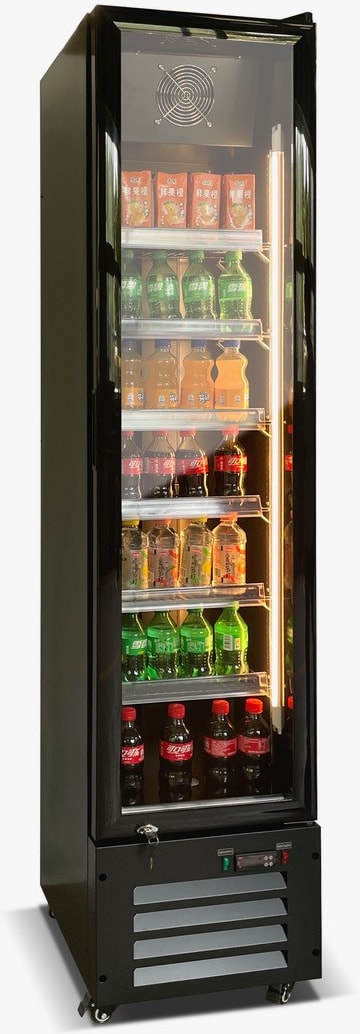 Gastro Getränkekühlschrank Kühlschrank Gewerbekühlschrank 220l 2-10°C 1 Glastür