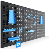 thumbnail of AREBOS Muro Utensili Parete dell'officina Parete Metallica Perforata 34 Parti blu