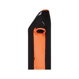 thumbnail of DASSY® Tampico Women Damen-T-Shirt, Logix, Rundhals, COPES 03, Reflexdetails, OEKO-TEX® Standard 100, Art. 710070 schwarz/fluo orange 2XL