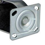 thumbnail of Relaxdays Lenkrolle, luftbereift, 3.00-4, Schwerlast-Transportrolle, Platte zum Anschrauben, bis 120 kg, schwarz/silber