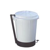 thumbnail of DENOX Goliat pedaalemmer 50 liter. Professionele afvalbak wit.