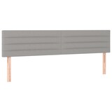 thumbnail of vidaXL Boxspringbett mit Matratze & LED Hellgrau 180x200 cm Stoff