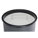 thumbnail of DURABLE - 3330-01  Cestino in metallo 17L cilindrico con posacenere, nero