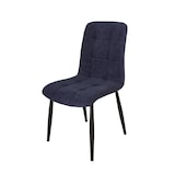 thumbnail of Chaise velours couleur Blue assise L88.5 X 55.5 X H47cm