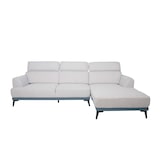 thumbnail of Sofa HWC-G44, Ecksofa L-Form 3-Sitzer, Liegefläche Nosagfederung Taschenfederkern verstellbar 277cm ~ rechts, hellgrau