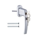 thumbnail of Fenstergriffe abschließbar 10 Stück Aluminium Silber Druckknöpfe Balkontürgriff außen