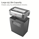 thumbnail of Destructora Rexel Momentum X410, negro/plata