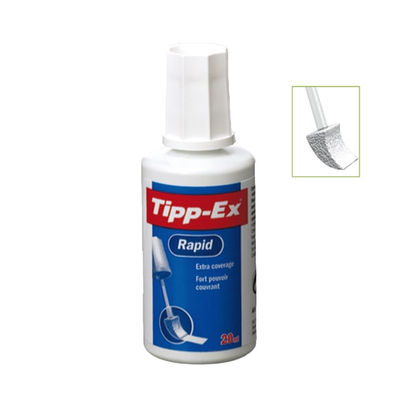 Korrekturflüssigkeit Rapid weiß 25ml Packung mit 10 Stück