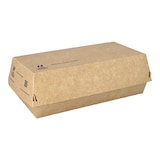 thumbnail of 65 Baguetteboxen, Pappe `NOTPLA` 7,5 cm x 10,7 cm x 22 cm braun