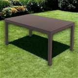 thumbnail of Dmora Tavolo da esterno Danastas, Ripiano rettangolare da pranzo, Tavolo da giardino multiuso, 100% Made in Italy, 150x90h72 Cm, Antracite