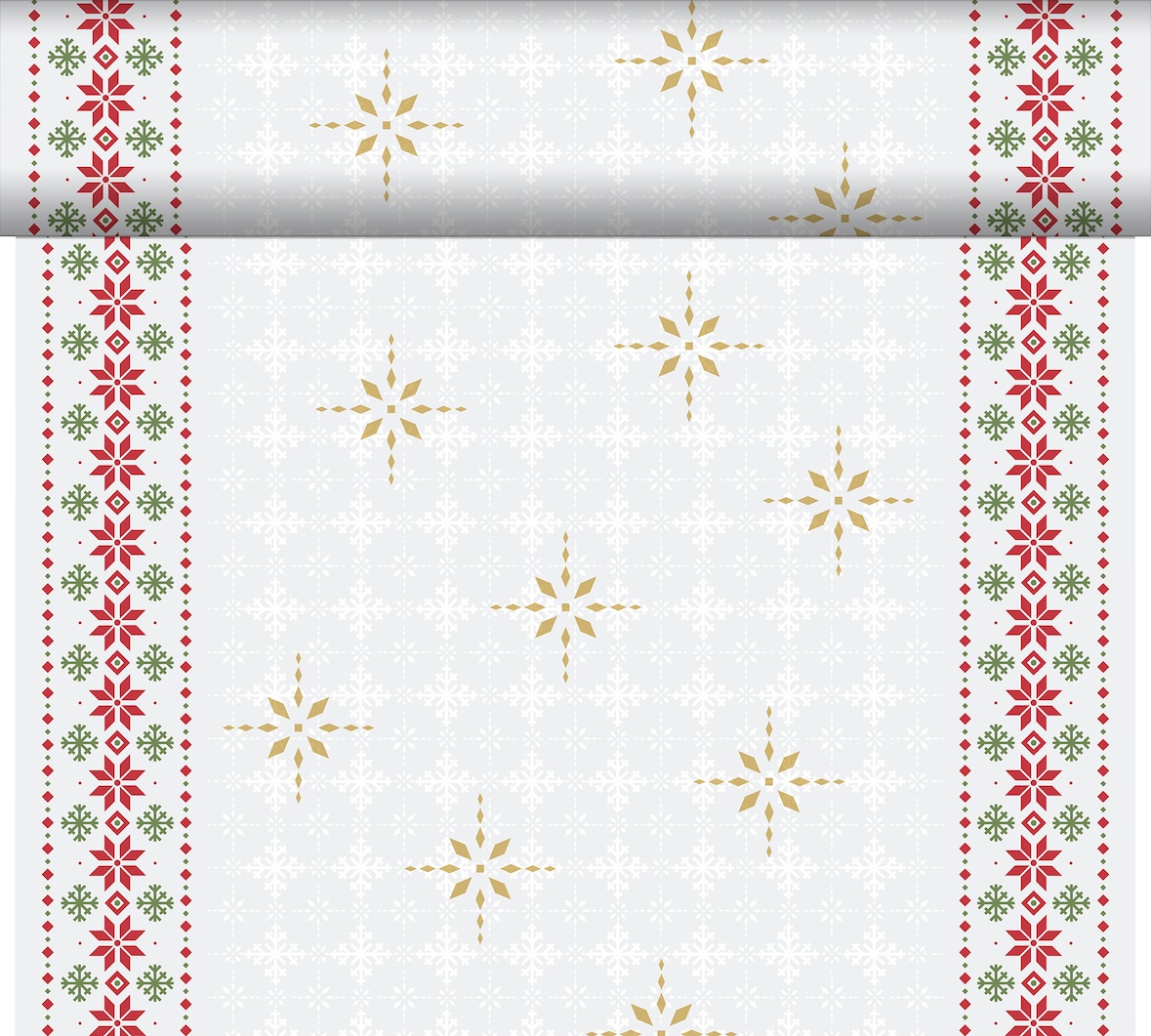 Duni Dunicel® Tête-à-Tête-Tischläufer 0,4 x 24 m Tradition, 4 Stk/Krt (4 x 1 Stk)