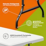 thumbnail of Casaria Gartentisch Campingtisch klappbar 220cm Weiß