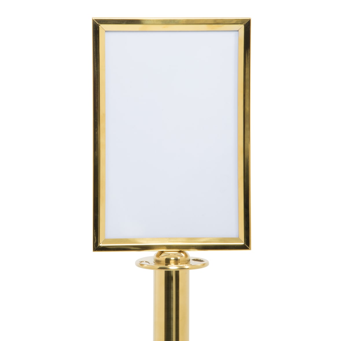 Securit® A4 Plakathalter für "Classic" Absperrständer - Gold - Montageset inklusive