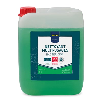METRO Professional Nettoyant multi-surfaces bactéricide pin 5 L