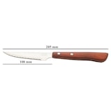 thumbnail of Cuchillos de Mesa con Mango de Madera – Set 6 Cuchillos para Carne con Filo Dentado – Estilo Palmadera tradicional – Aptos para Uso Diario