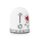 thumbnail of SCHNEIDER Tostadora 2 Ranuras 815W Vintage Colección Keith Haring, Blanco Mate Tech Art  SCTO2KTECW