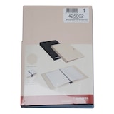 thumbnail of Menükarte Europel Leinen A5 schwarz 6 Transparenthüllen 425002