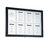 thumbnail of Securit® Expositor de Menu LED A4 "Black Star XXL" - Aço preto lacado - 8 faces