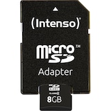 thumbnail of Intenso 8GB microSDHC Class 4 + SD-Adapter
